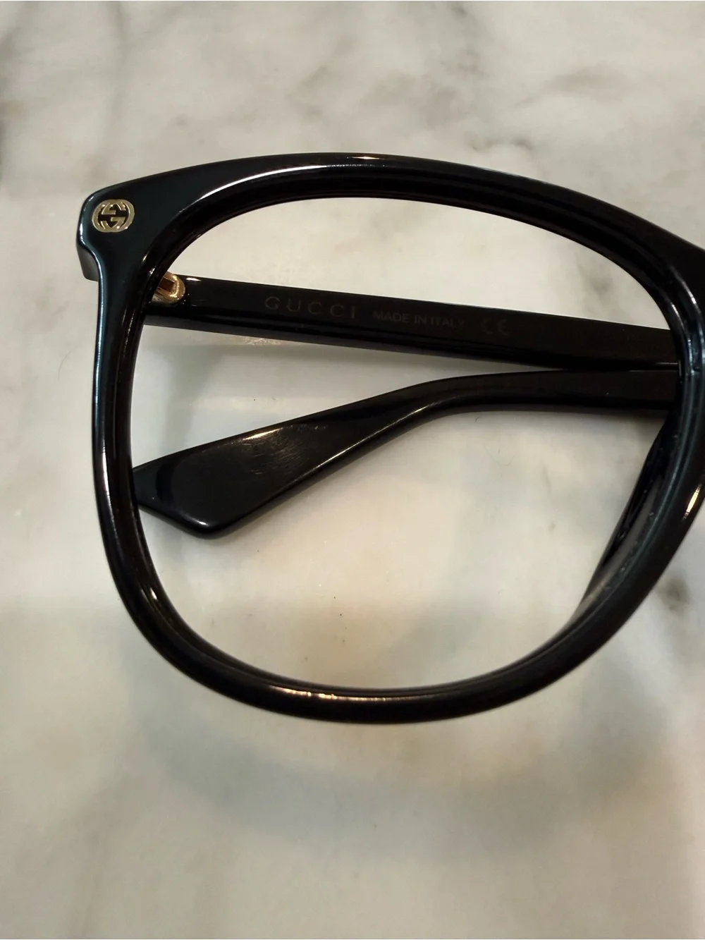 Authentic Gucci Black Designer Frames 58mm GG0024S 001 58-16-140 Made in Italy
